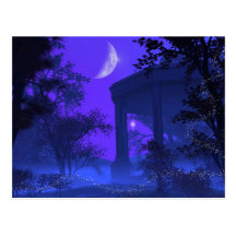 Temple of Diana in the Moonlight Post Card