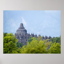 Templo de borobudur poster