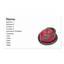 Temptation Apple Snake Business Card Templates