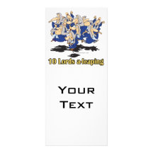 ten lords a-leaping 10th tenth day of christmas custom rack cards