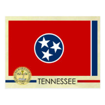 Tennessee State Flag and Seal Postcards