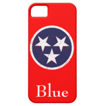 Tennessee State Flag Personalize Love Grunge iPhone 5 Covers