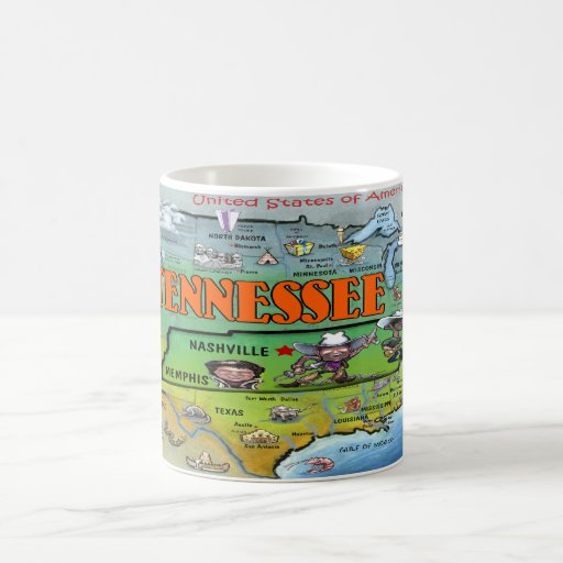 Tennessee USA Map Coffee Mug