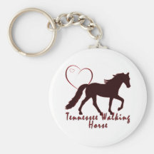 Tennessee Walking Horse Hearts Key Chain