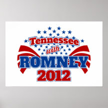 Tennessee with Romney 2012 Print