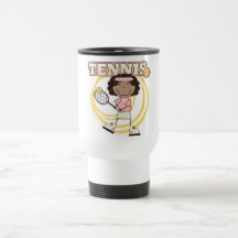 TENNIS - African American Girl T shirts and Gifts Coffee Mugs