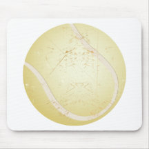 tennis ball vintage mouse pad