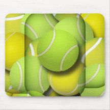 Tennis Balls Abstract Collage Mousepads
