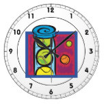 Tennis Balls.png Round Wallclocks