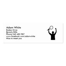 Tennis Business Card Templates