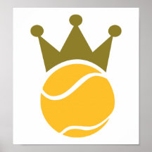 Tennis champion print
