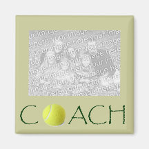 Tennis Coach Photo Magnet