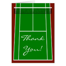 Tennis Court Layout Graphic Greeting Cards