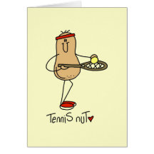 Tennis Nut T-shirts and GIfts Greeting Cards