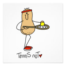 Tennis Nut T-shirts and GIfts Personalized Invite