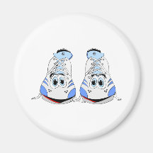 Tennis Shoes Cartoon Magnets