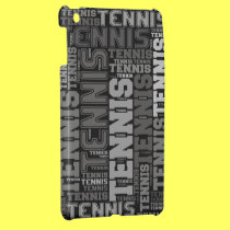 Tennis Text Collage ipad mini cases