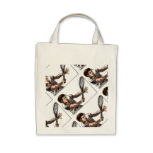 Tennis Theme Design Tote Bag