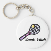 TennisChick Logo Key Chain