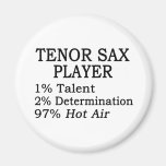 Tenor Sax Player Hot Air Magnet