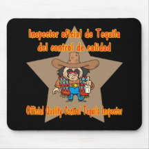 Tequila Inspector Cinco de Mayo Shirts and Gifts Mousepads