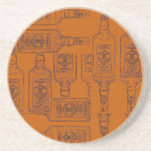Tequila Sunrise Coasters