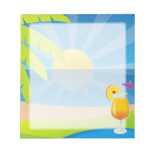 Tequila sunrise memo notepads