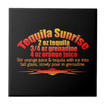 Tequila Sunrise tile