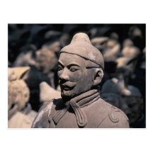 Terra Cotta warriors in Emperor Qin Shihuang's 2 Postcards