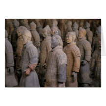 Terra Cotta warriors in Emperor Qin Shihuang's Greeting Cards