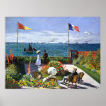 Terrace at Sainte Adresse, Claude Monet Poster