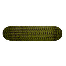 Terrazzo Star v2 - Black and Yellow Custom Skateboard