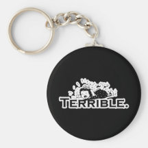 Terrible Temper Tantrum Retro Girl Key Chain
