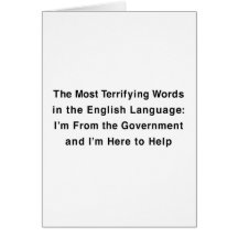 Terrifying Government Greeting Card