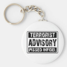Terrorist Advisory 3 Key Chains