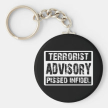 Terrorist Advisory 3 Key Chains