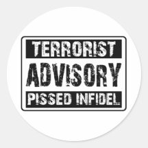Terrorist Advisory 3 Sticker