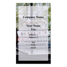 Test Tubes by Window Business Card