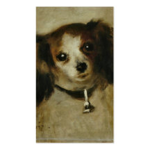 Tête de chien - Pierre Auguste Renoir Business Card Templates