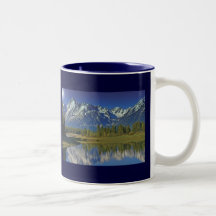 Teton Mountain Lake Template Coffee Mugs