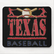 Texas Baseball Mouse Pads