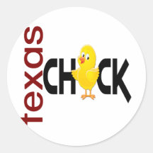 Texas Chick 1 Stickers