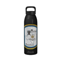 texas corrections patch water bottle