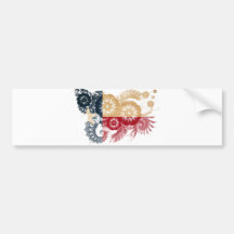 Texas Flag Bumper Sticker