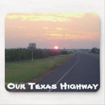 Texas Highway Mouse Pad