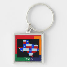 Texas Multicolor Key chain