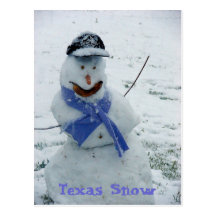 Texas Snow Postcards