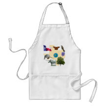 Texas State Symbols Aprons