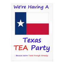 TEXAS T.E.A. PARTY INVITATIONS