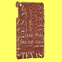 Texas Text Collage ipad mini cases